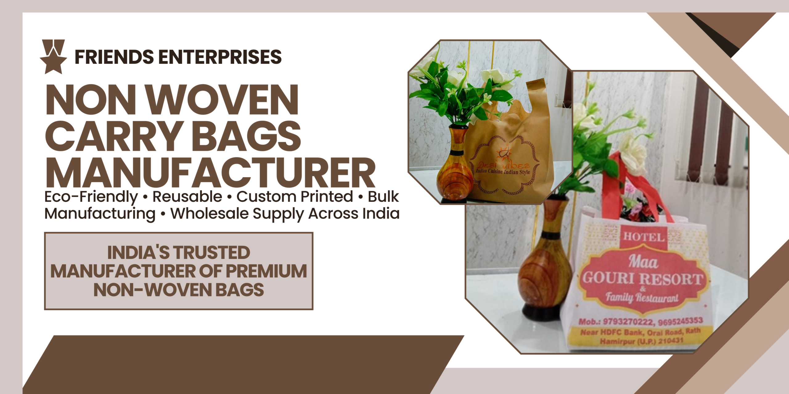 Non woven carry bags manufacturer