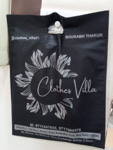 D cut non woven carry bags